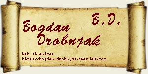 Bogdan Drobnjak vizit kartica